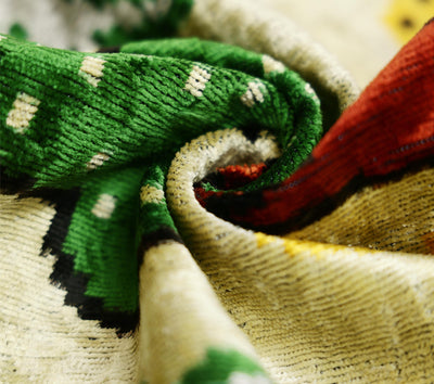 Safari Scene Silk Velvet Pillow 16x24 Handmade Luxury Cushion