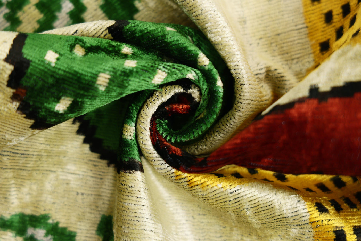 Safari Scene Silk Velvet Pillow 16x24 Handmade Luxury Cushion