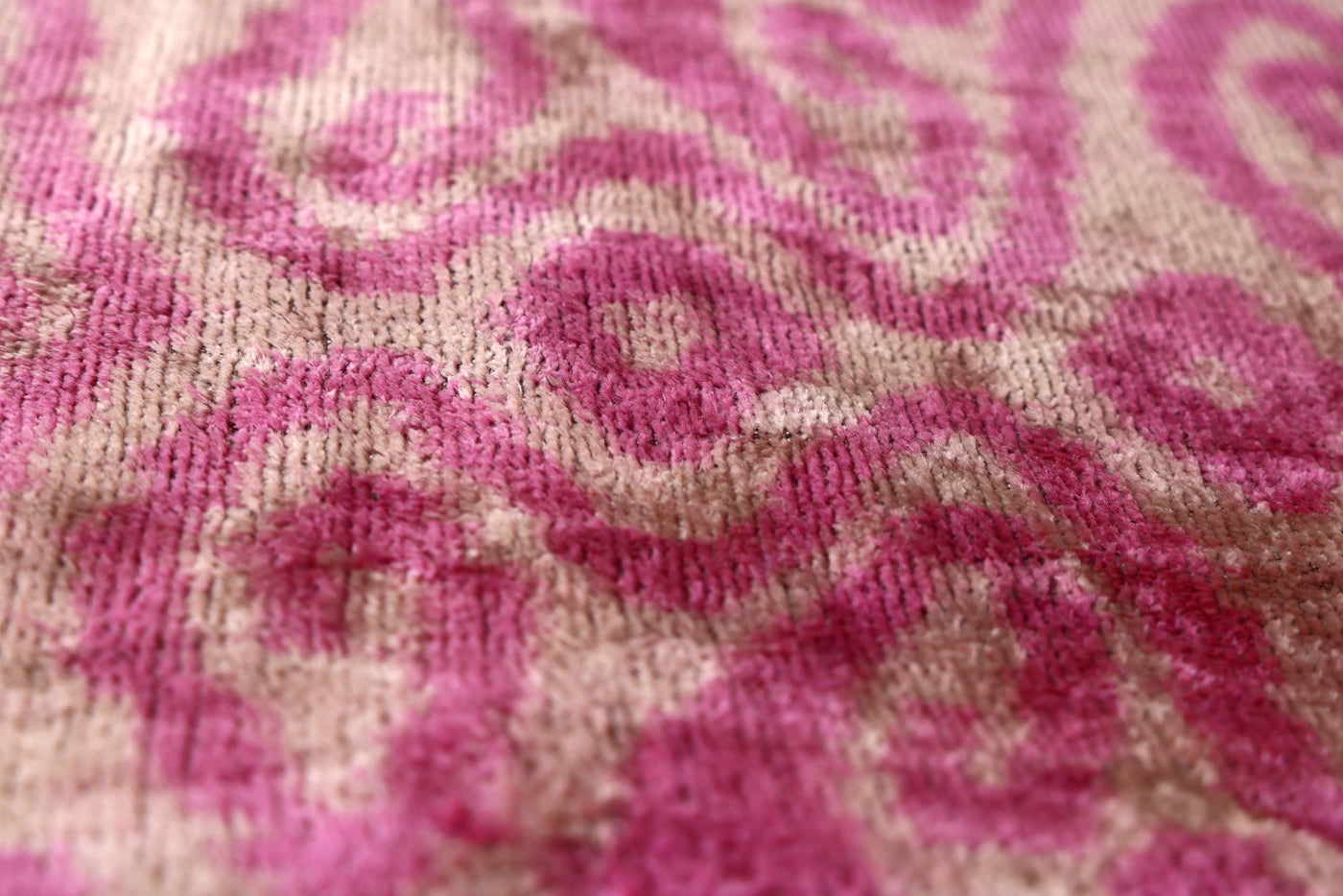 Rose Silk Velvet Pillow 16x24 Handmade Luxury Lumbar Cushion