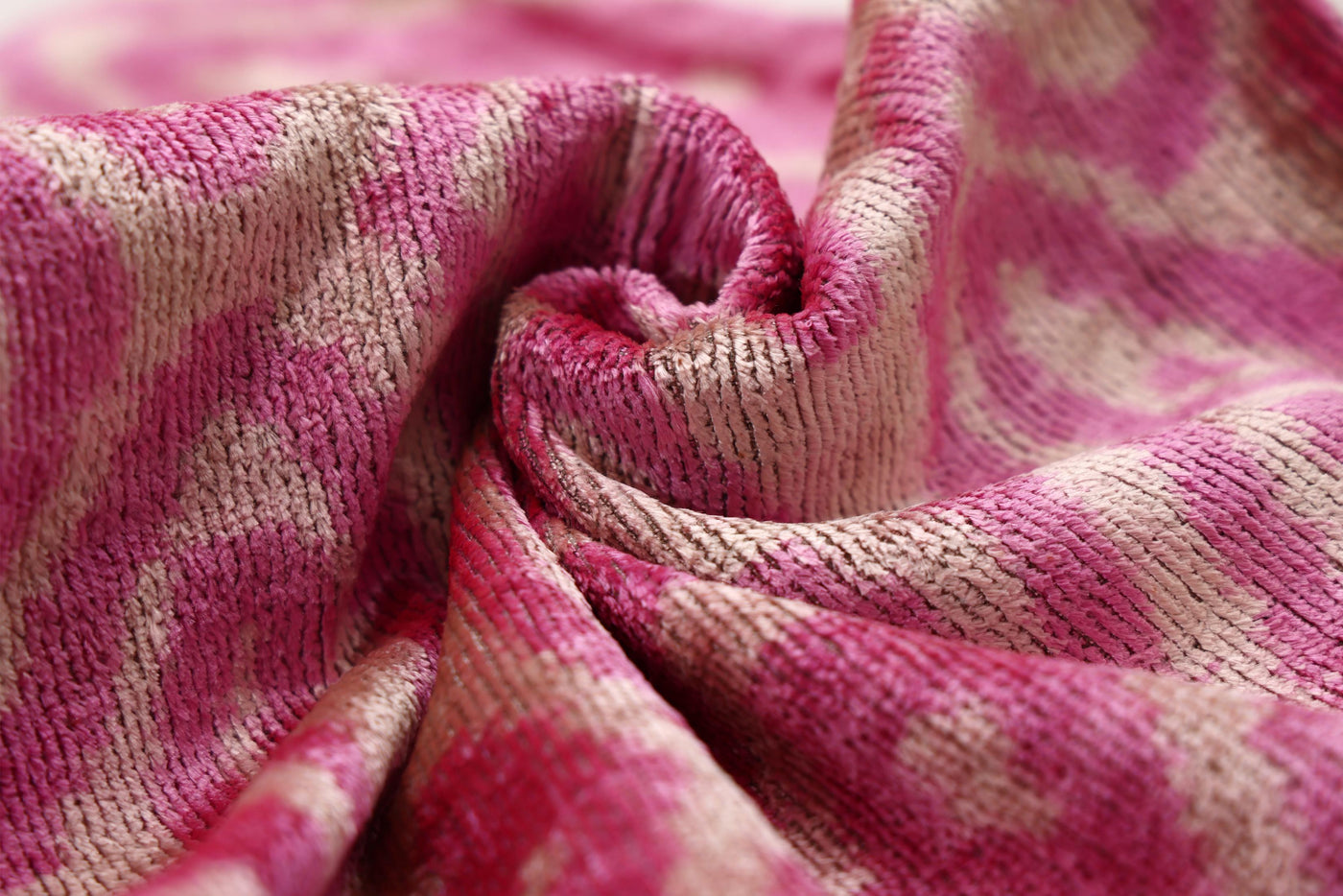 Rose Silk Velvet Pillow 16x24 Handmade Luxury Lumbar Cushion