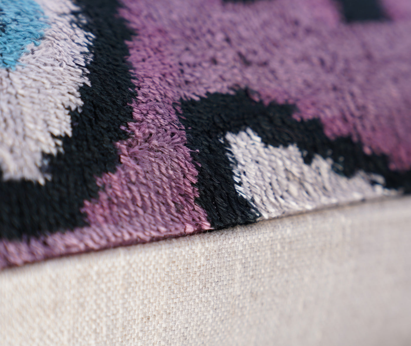 Canvello 手工奢華虎紋裝飾枕套和優質內襯柔軟天鵝絨絲綢抱枕 16x16 英寸
