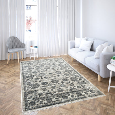 Canvello 區域地毯 適合客廳、臥室、家庭餐廳的優質地毯，象牙色、灰色、米色