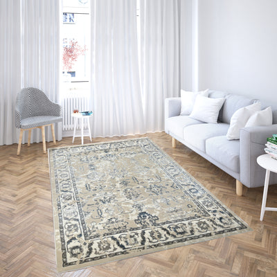 Canvello 區域地毯 適合客廳、臥室、家庭餐廳的優質地毯，象牙色、灰色、米色、藍色