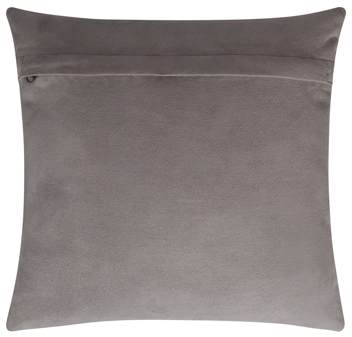 Genuine Cowhide Leather Decorative Throw Pillow - Gray and Ivory Diamond Patchwork, 20x20