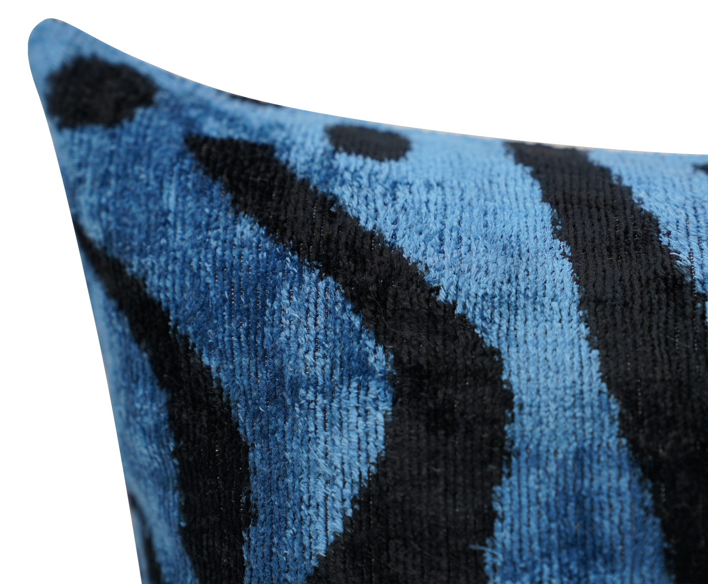Navy Blue Tiger Print Pillows | Blue Tiger Print Pillows | Canvello