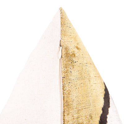 Canvello Handmade Velvet Evil Eye Pillow – 16x24 Artistic Throw Cushion for Home Decor – Feather Down Insert, Vegetable-Dyed, Bohemian Accent for Sofa, Couch & Furniture, Hidden Zipper