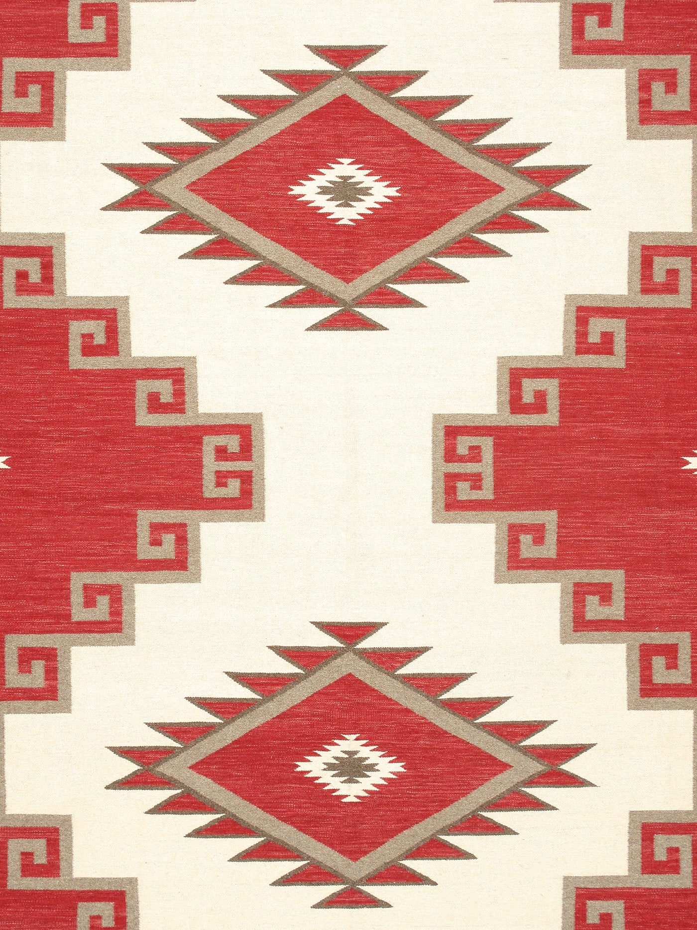 Canvello Tuscany Reversible Wool Ivory Area Rug- 9'1'' X 12' 2''