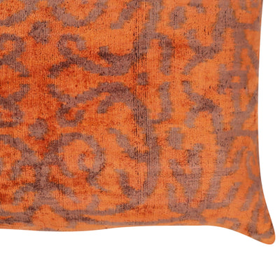 Canvello Decorative Soft Brownish Orange Throw Pillow - 16X24 in