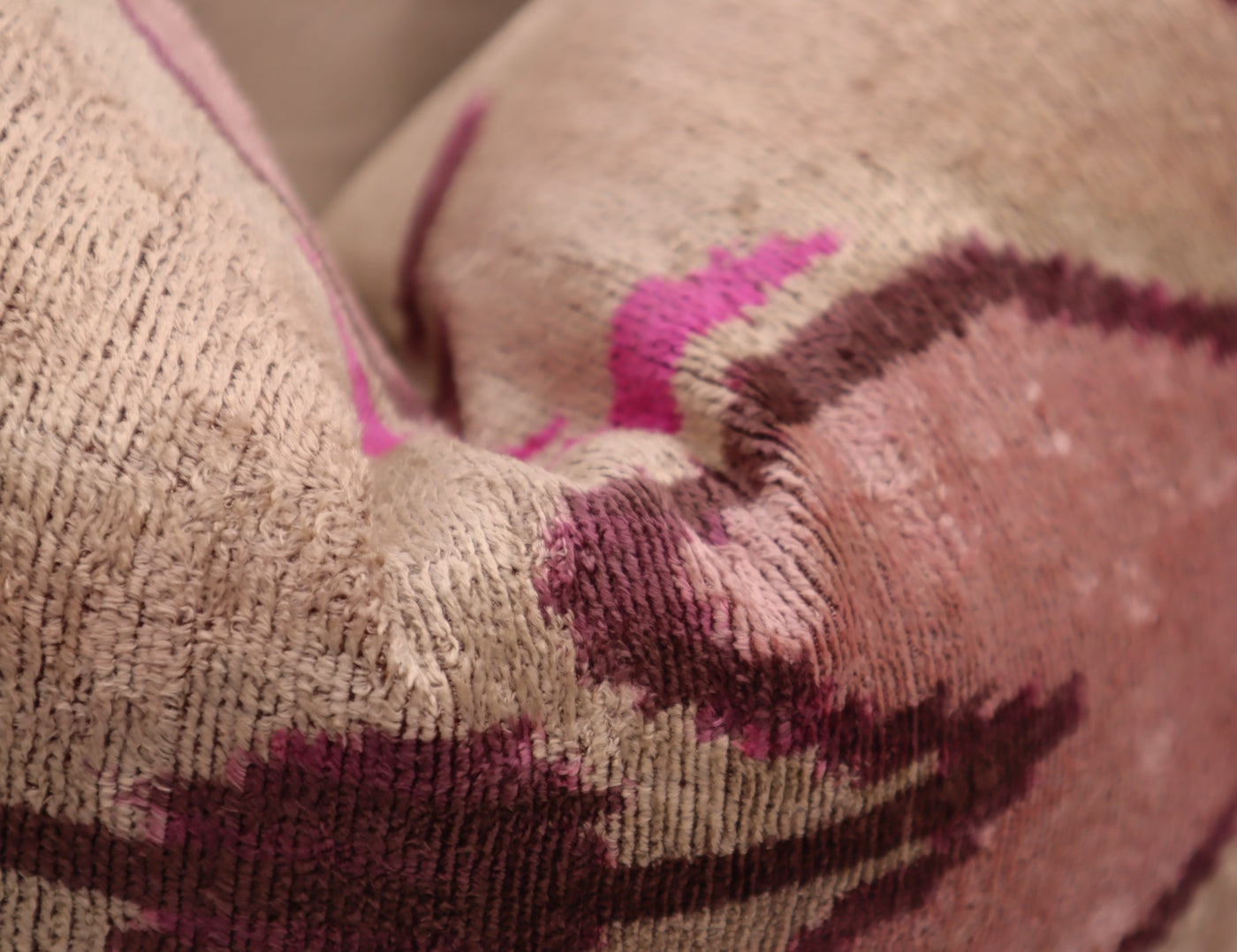 Canvello 豪華裝飾土色粉紅色枕頭搭配羽絨墊 - 16x24 英寸