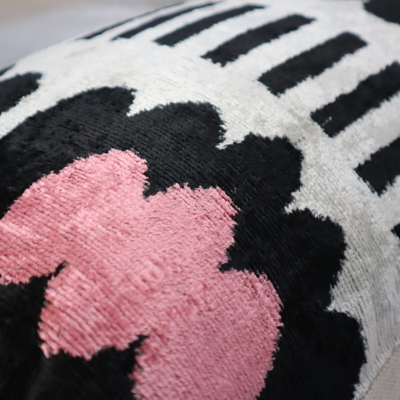 Pink Black White Throw Pillow | Pink Black White Pillow | Canvello