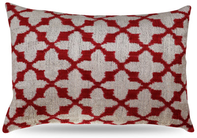 Canvello Turkish Handmade Decorative Velvet Silk Pillow - 16" X 24"