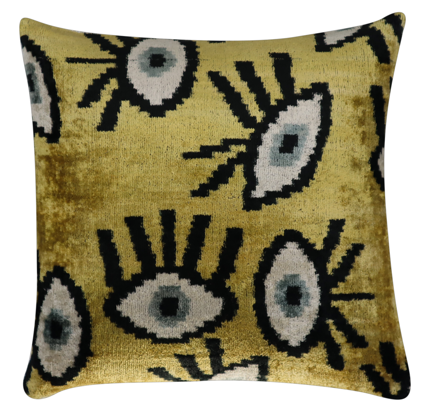 Luxury Evil Eye Pillow | Handmade Velvet Silk Pillow | Canvello