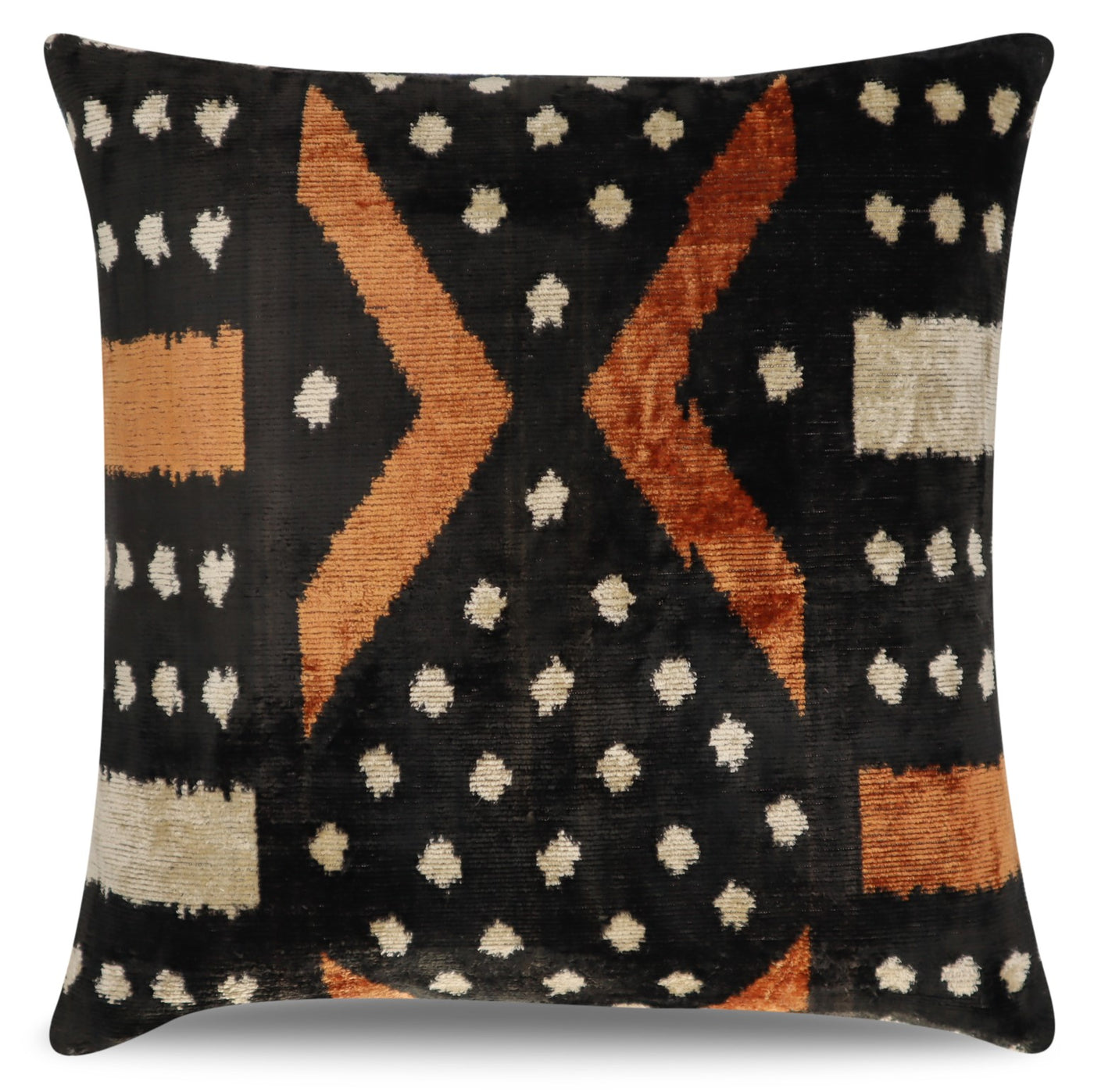 Eye-catching Burnt Orange Pillow | Handmade Silk Pillow | Canvello