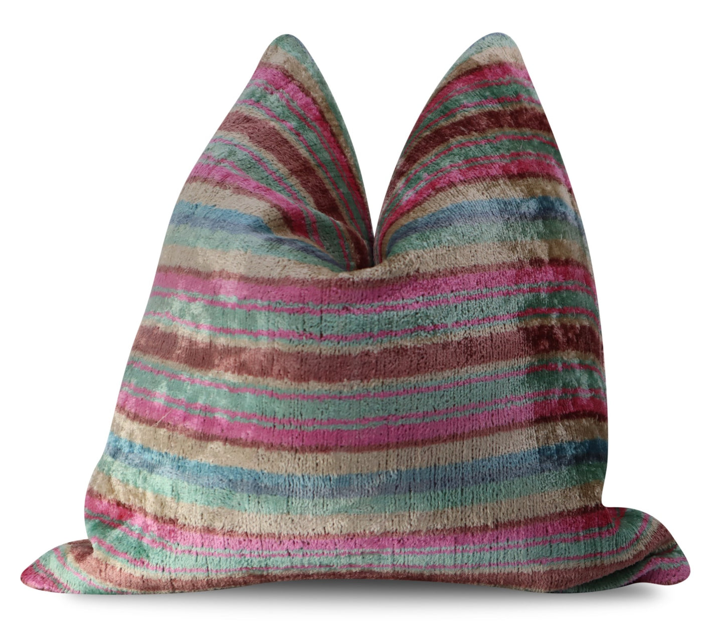 Pink Purple Accent Cushion | Pink Velvet Decor Pillow | Canvello