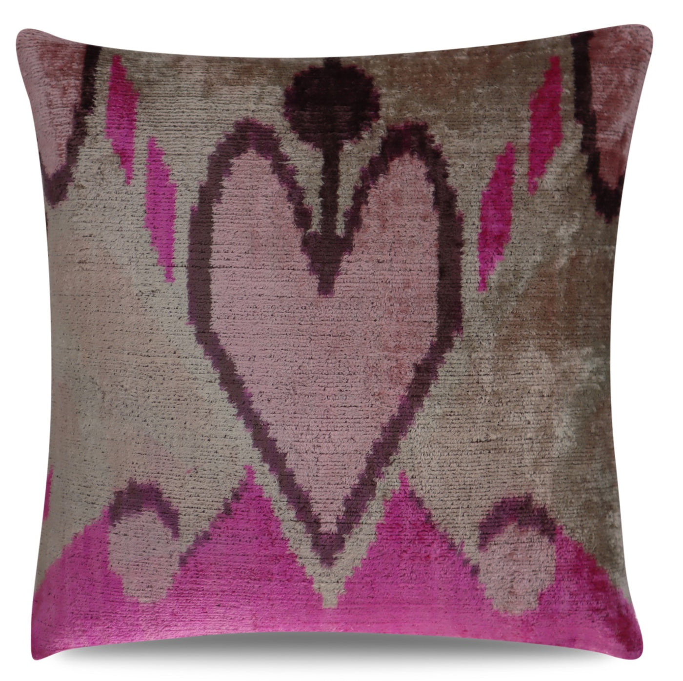 Pink and Purple Throw Pillow | Canvello Silk Pillow | Canvello