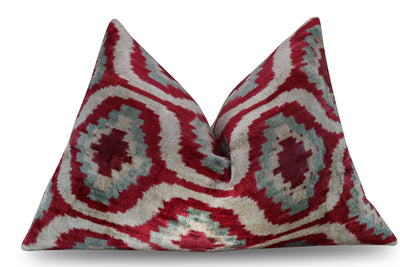 Gray Pink Geometric Throw Pillow | Gray Pink Throw Pillow | Canvello