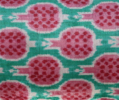 Pomegranate Pattern Pillow | Pink Green Pomegranate Pillow | Canvello