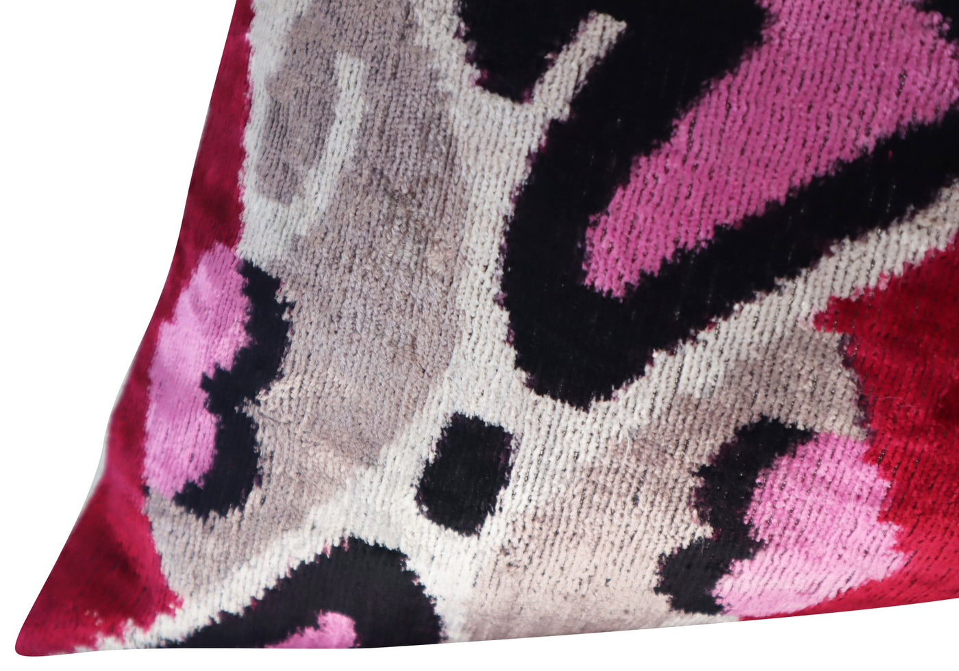 Pink and Gray Velvet Pillow | Pink Velvet Pillow | Canvello