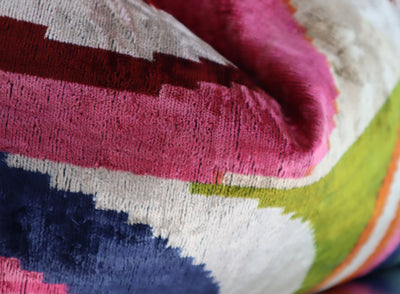 Handmade Multi Color Pillow | Rainbow Handmade Pillow | Canvello