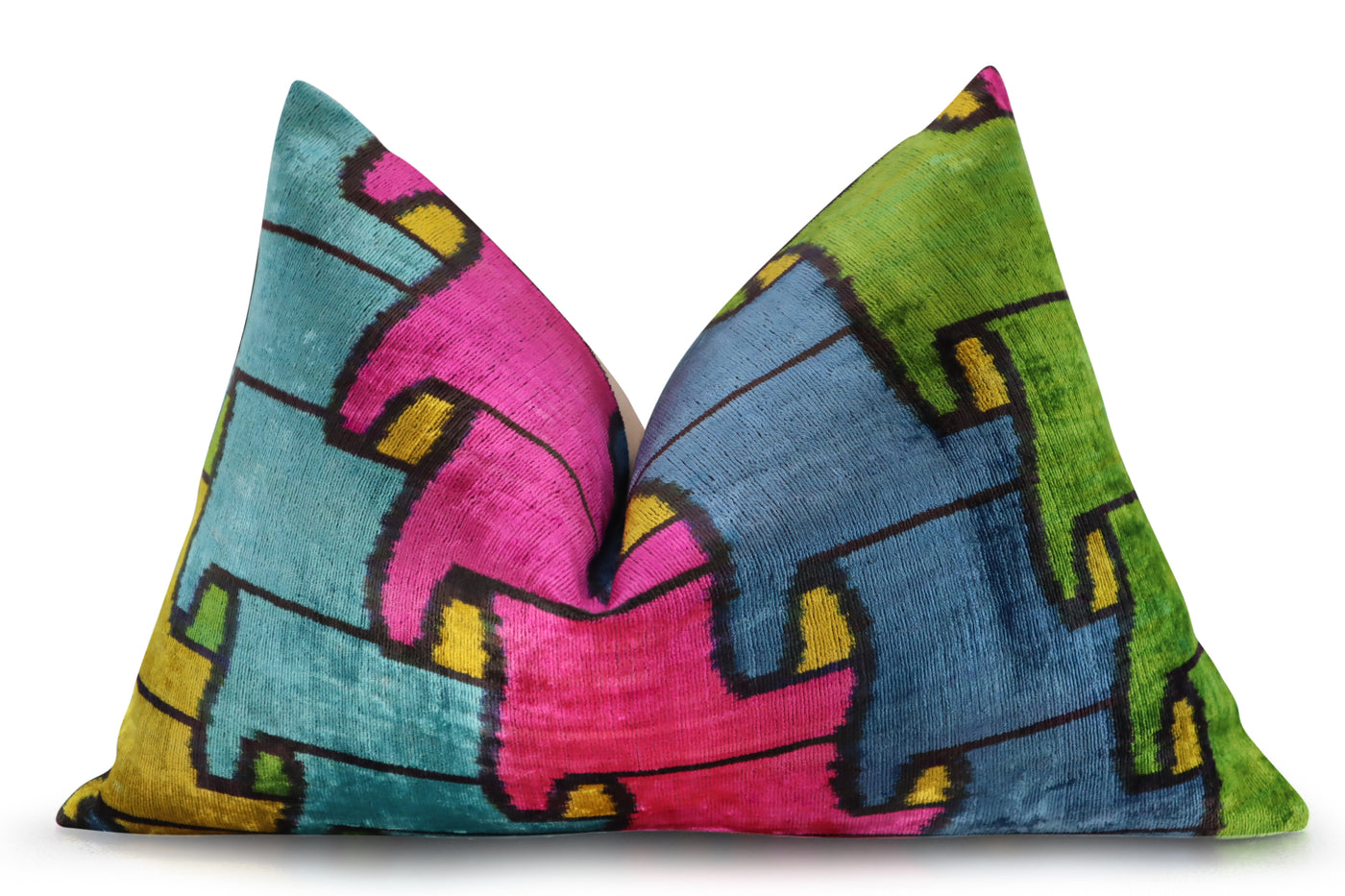 Multi Color Rainbow Pillow | Handmade Rainbow Pillow | Canvello