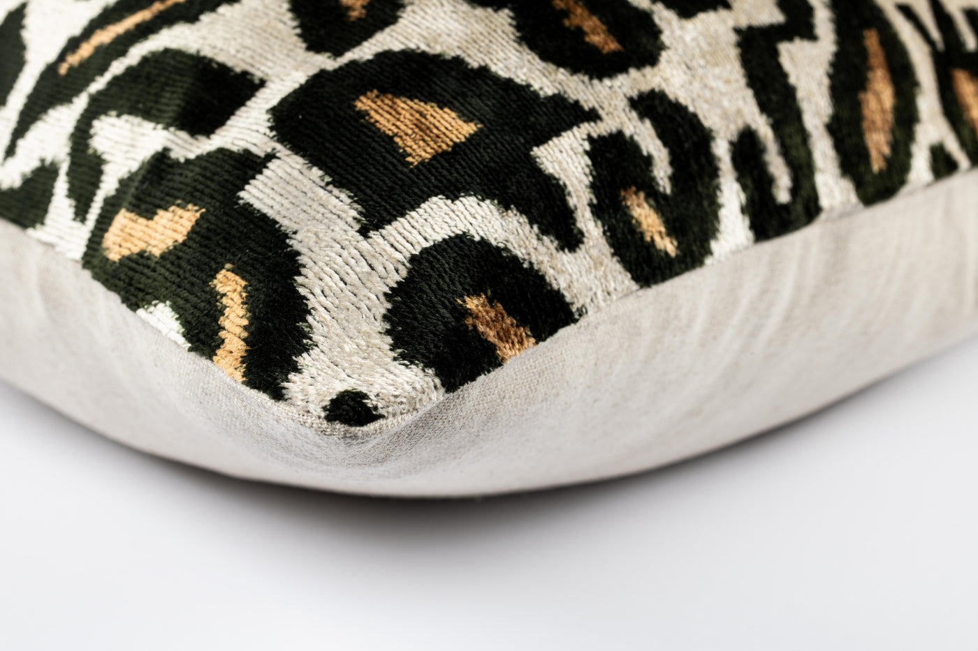 Canvello Luxurious 16x24 Handmade Velvet Silk Pillow with Premium Down Feather Insert -  Tiger Print Design