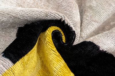 Canvello Abstract Multicolor Silk Velvet Pillow – 20x20 Handmade Modern Art Cushion