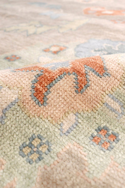 Oushak Hand-Knotted Area Rug, Beige/Ivory