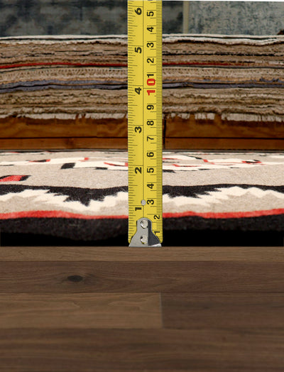 Canvello Reversible Wool Mocha Area Rug -10'1'' X 13'10''