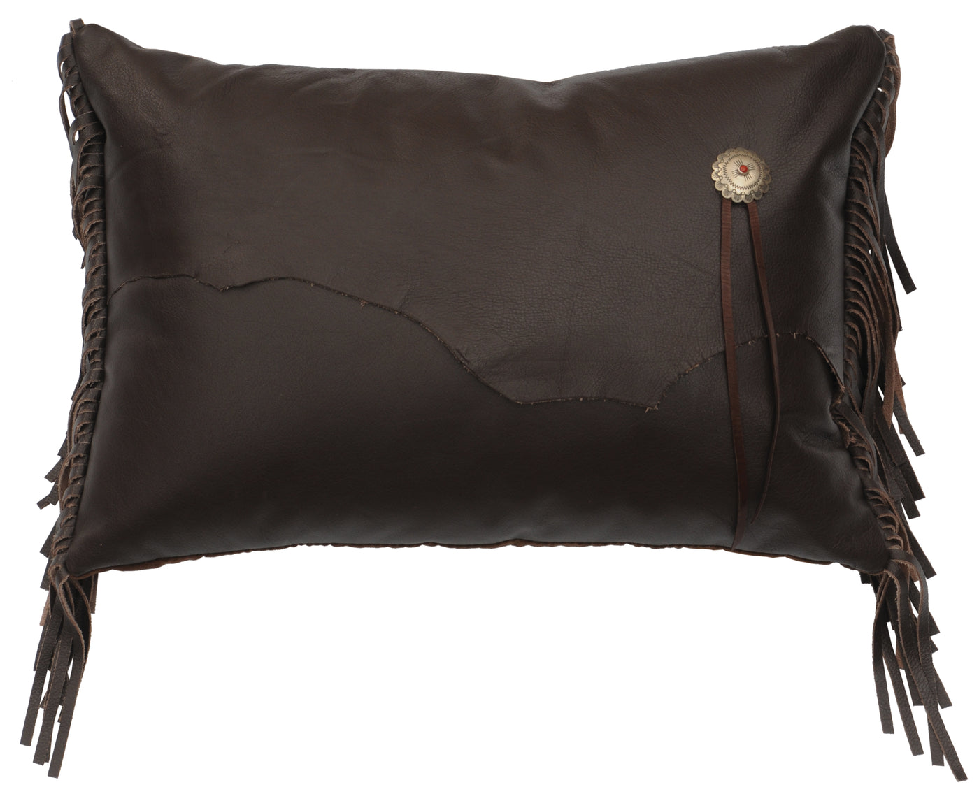 Canvello Mesa Leather Decorative Pillow - Leather Back - 12"x18"