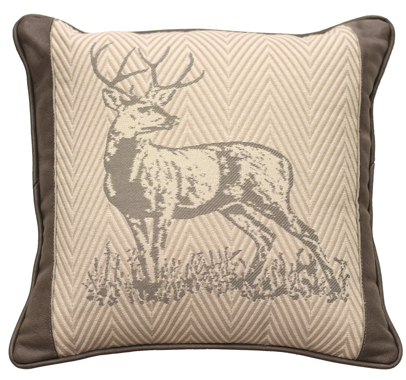 Canvello Stampede Leather Pillow 12"x18"