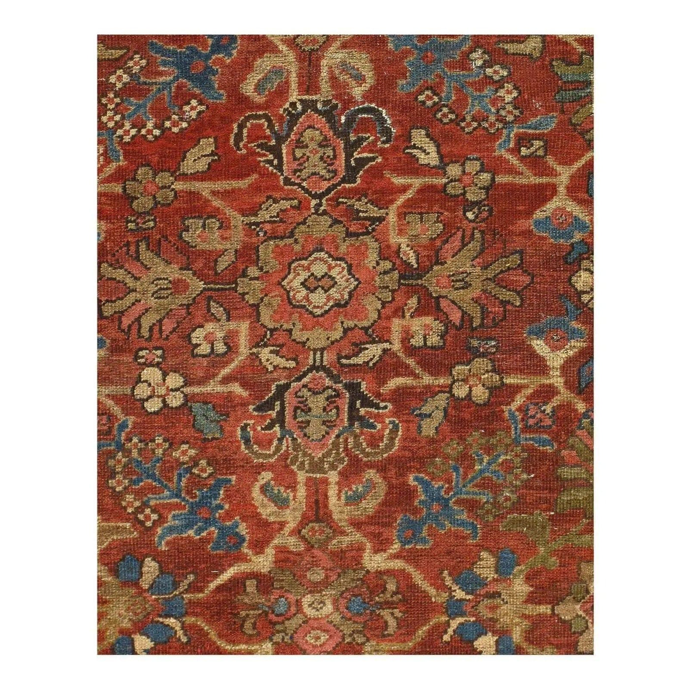 Canvello 1900s Antique Silkroad Mahal Rug - 9'2" x 11'8" - Canvello