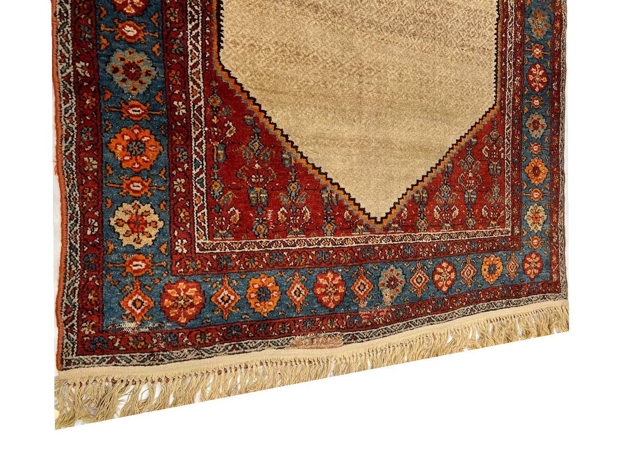 Canvello 1900s Fine Hand knotted Silkroad Antique Sarab Runner - 4'2'' X 10'7'' - Canvello