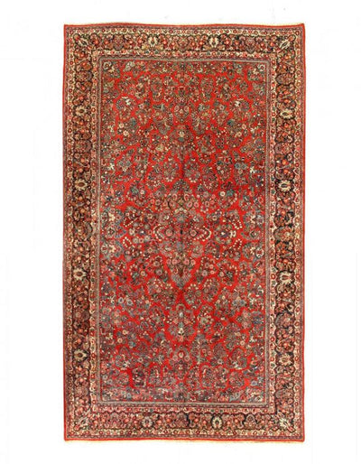 Canvello 1900s Silkroad Hand knotted Antique Sarouk Rug - 10'3'' X 17'5'' - Canvello