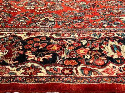 Canvello 1900s Silkroad Hand knotted Antique Sarouk Rug - 10'3'' X 17'5'' - Canvello