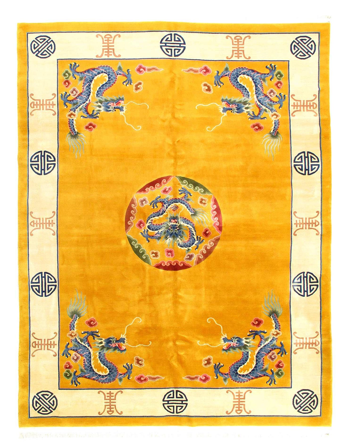 Vintage Chinese Peking Rug | Hand-Knotted Rug | Canvello 
