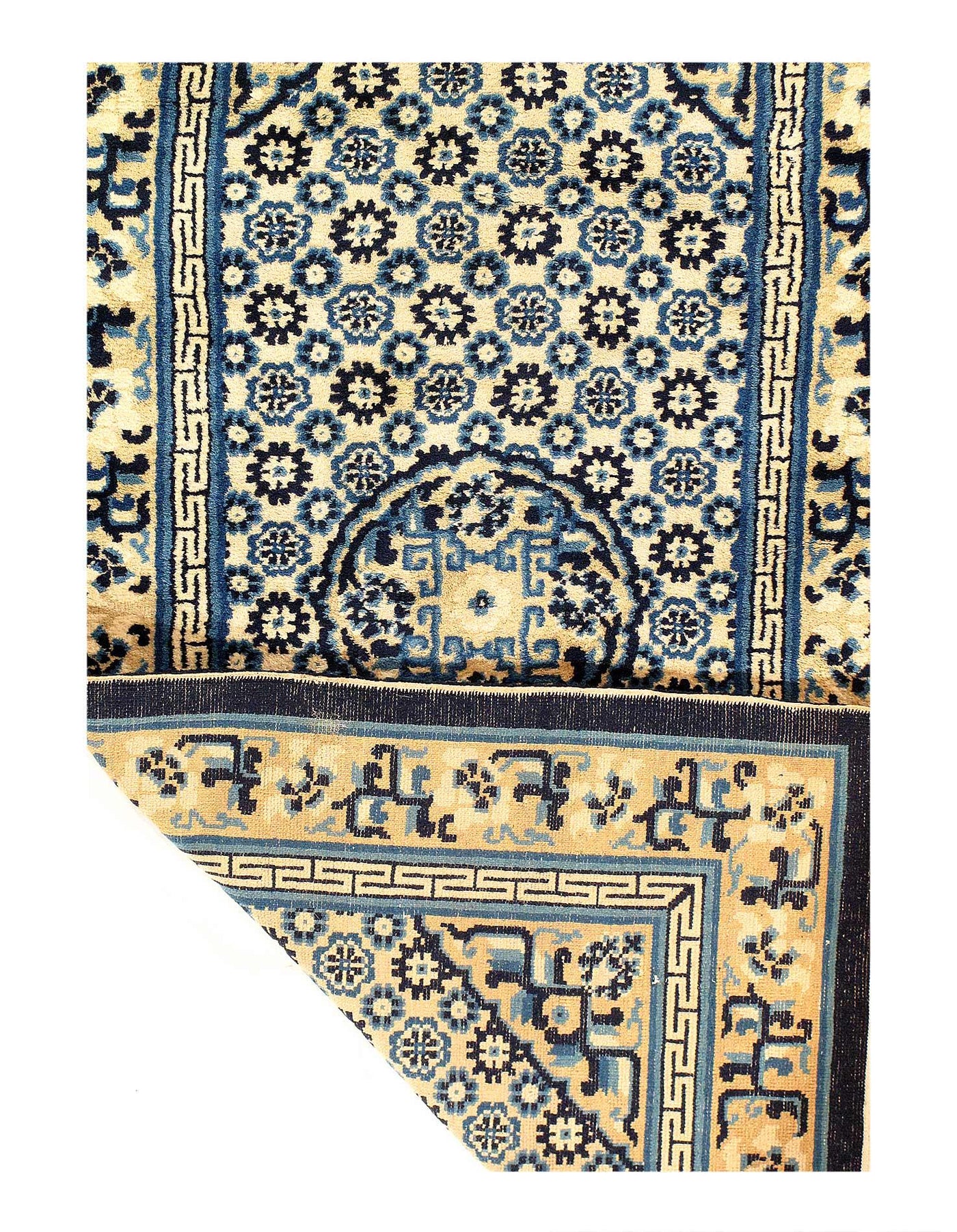 Canvello 1920s Antique Chinese Peking Rug - 3'1'' X 6' - Canvello