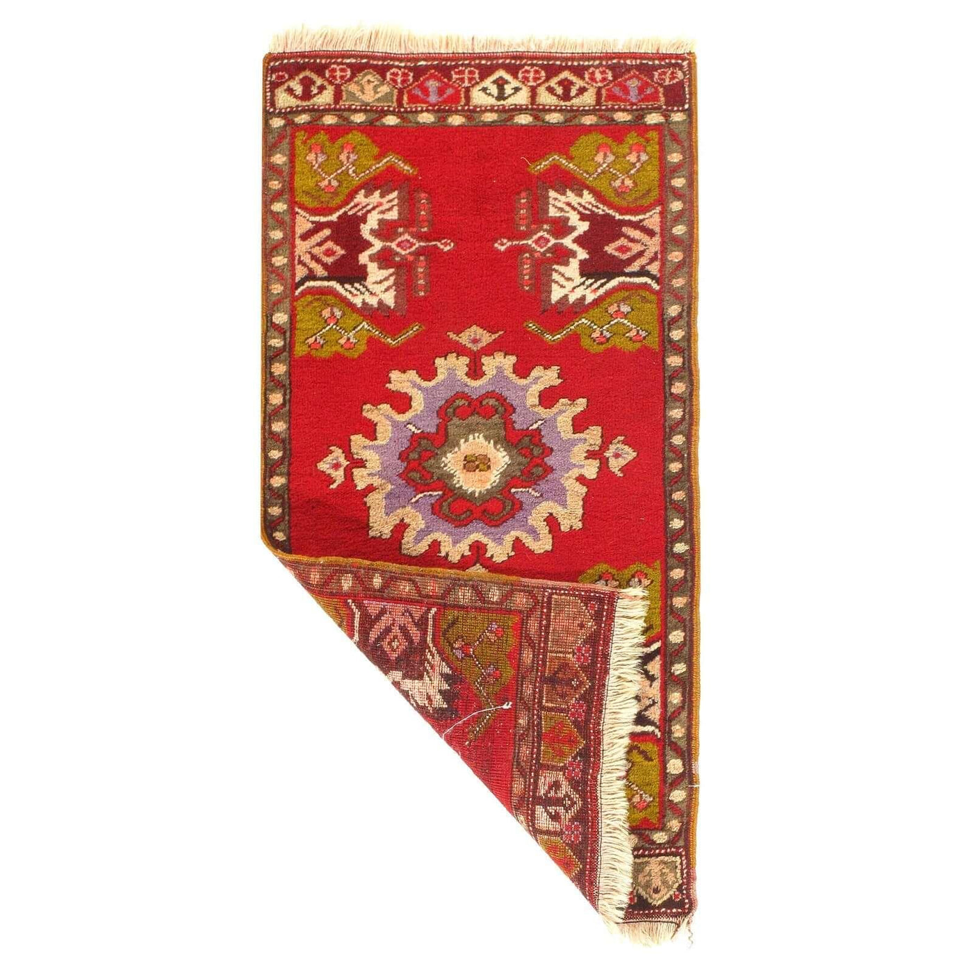 Canvello 1920s Antique Turkish Oushak Rug - 1'7" x 3'2" - Canvello