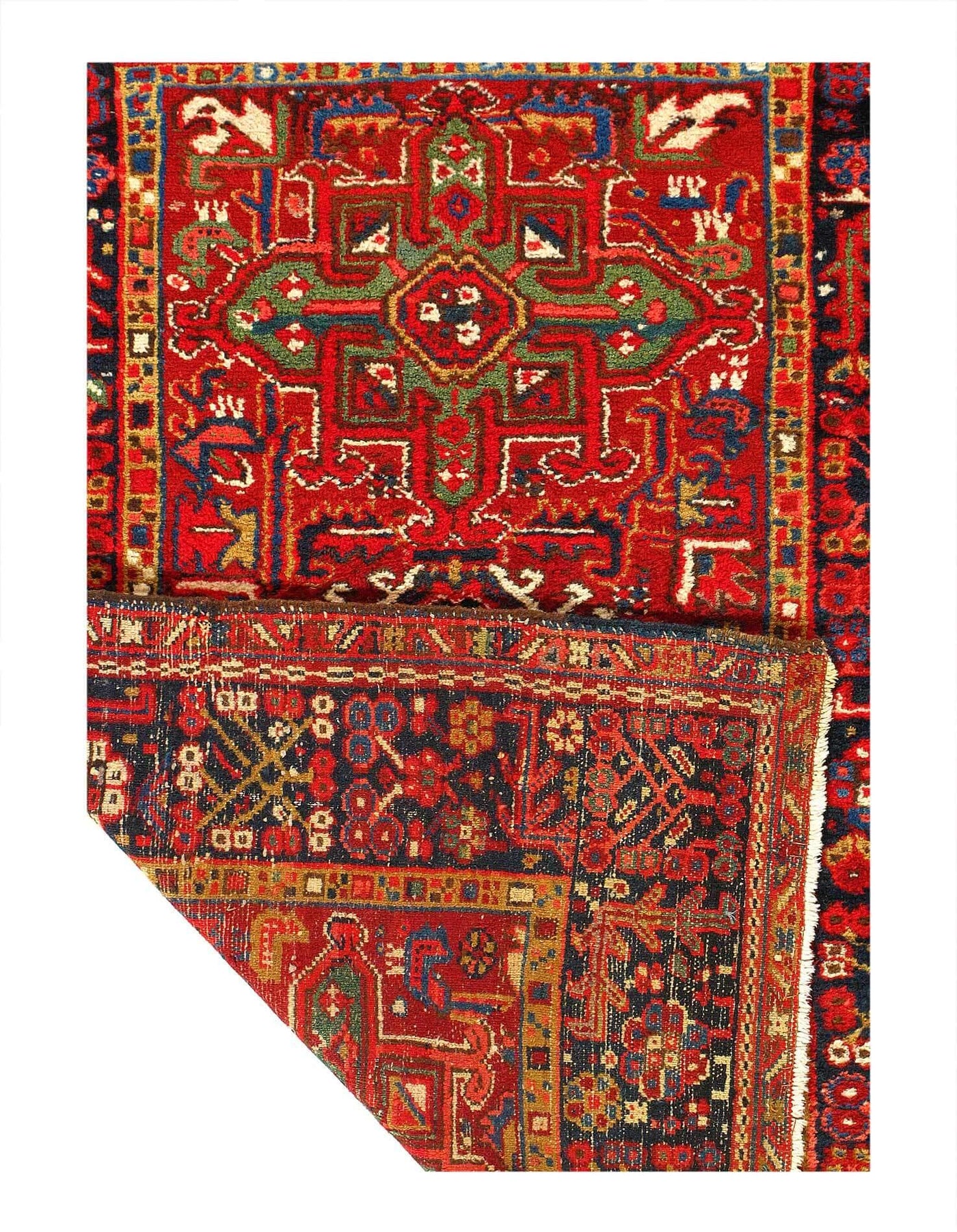 Canvello 1920s Fine Silkroad Antique Karajeh Rug - 3'3'' x 4'7'' - Canvello