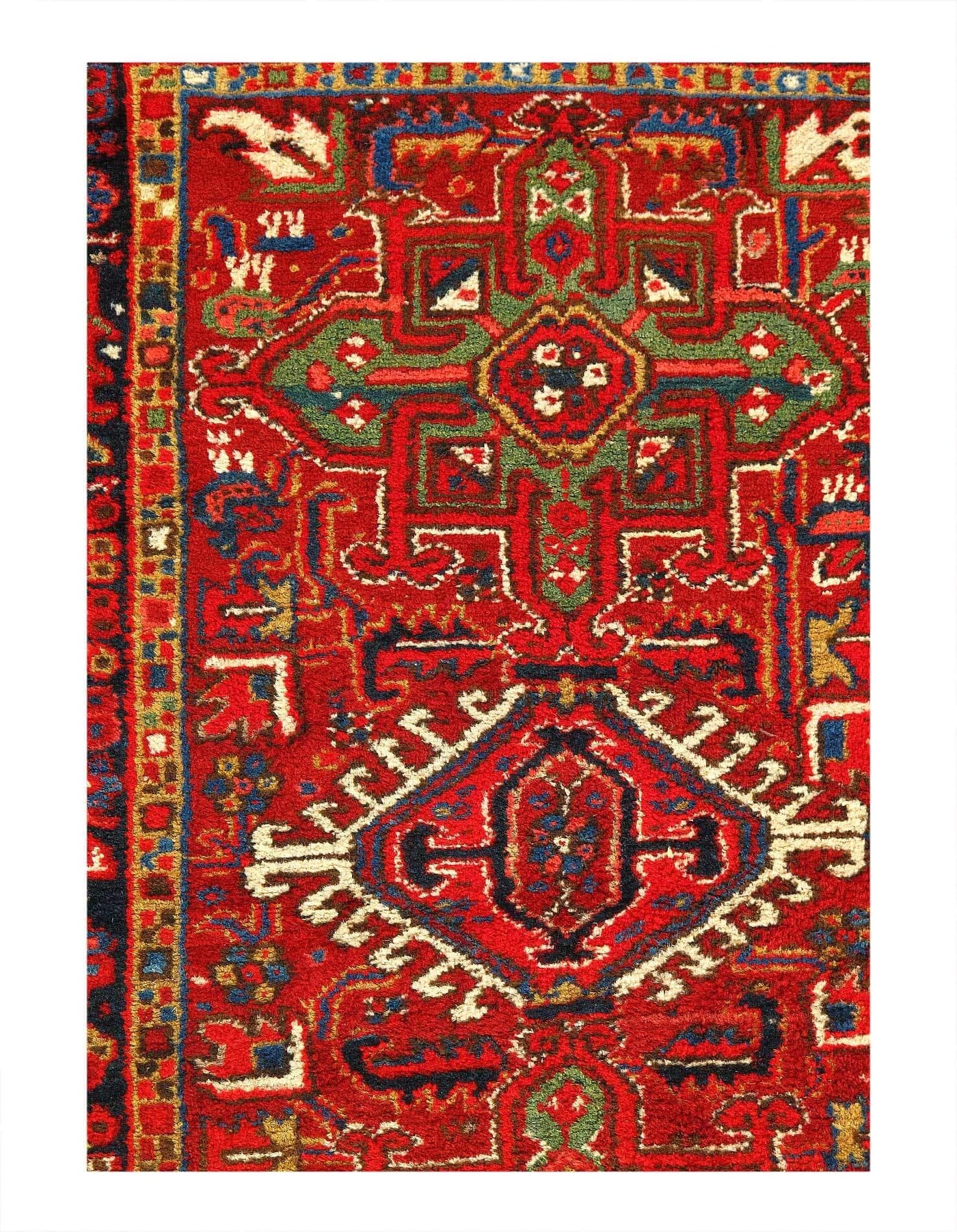 Canvello 1920s Fine Silkroad Antique Karajeh Rug - 3'3'' x 4'7'' - Canvello