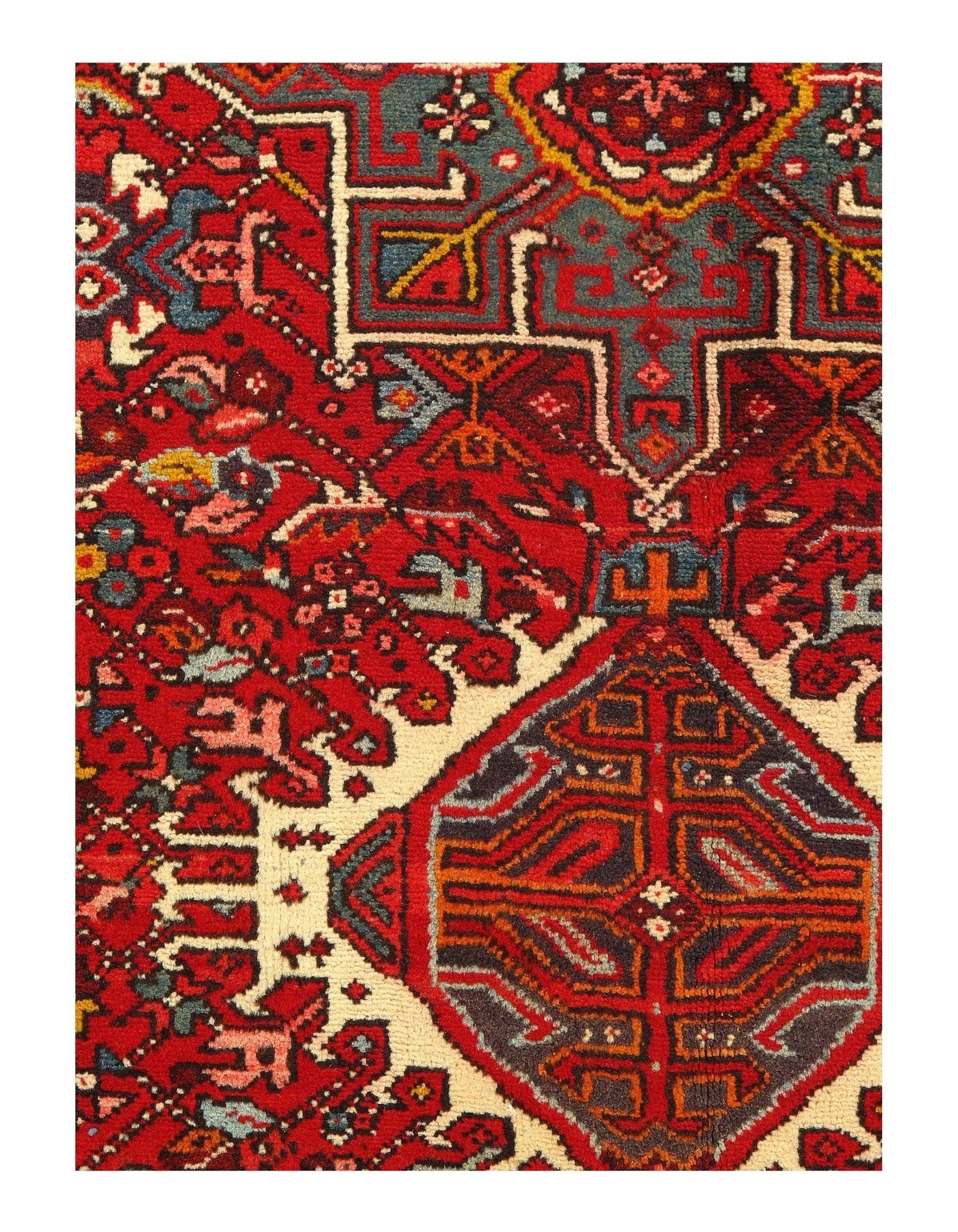 Canvello 1920s Silkroad Antique Karajeh Rug - 4'11'' X 6'3'' - Canvello