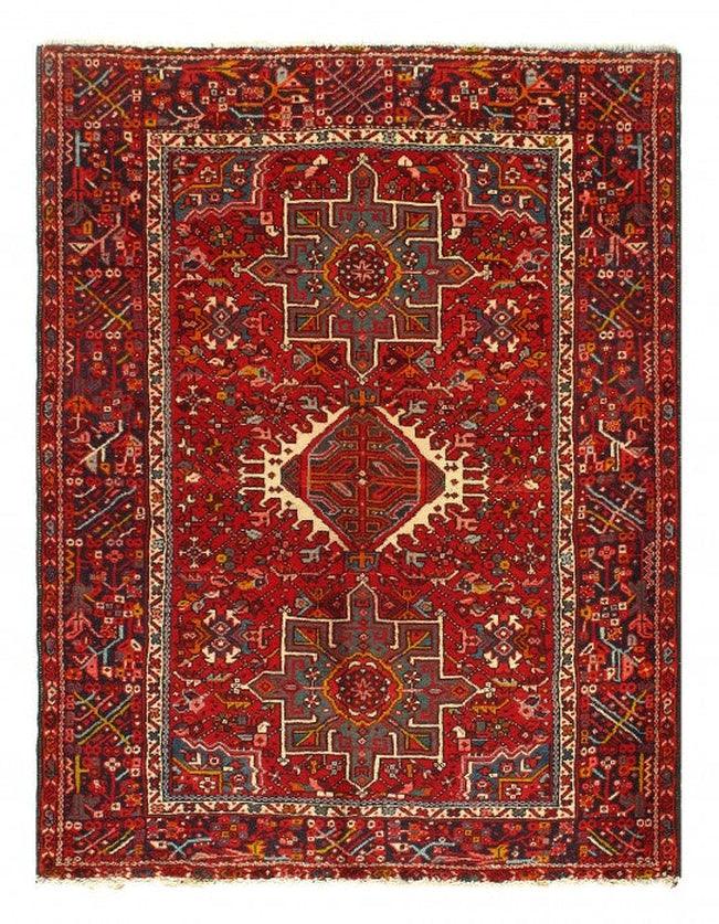 Canvello 1920s Silkroad Antique Karajeh Rug - 4'11'' X 6'3'' - Canvello