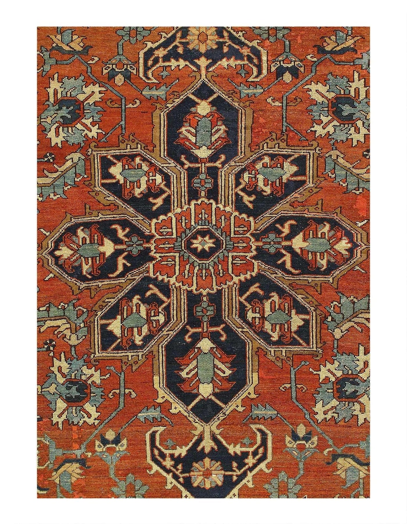 Canvello 1920s Silkroad Antique Serapi - 10' X 13' - Canvello