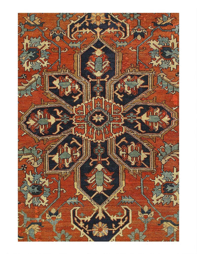 Canvello 1920s Silkroad Antique Serapi - 10' X 13' - Canvello