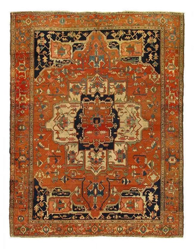 Canvello 1920s Silkroad Antique Serapi - 9'6" x 12'7" - Canvello