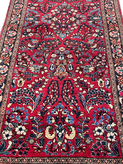 Hand Knotted Persian Rug | Persian Antique Sarouk Rug | Canvello