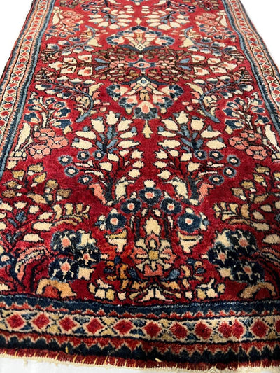 Canvello 1920s Silkroad Hand Knotted Antique Sarouk Rug - 2' X 3'11'' - Canvello