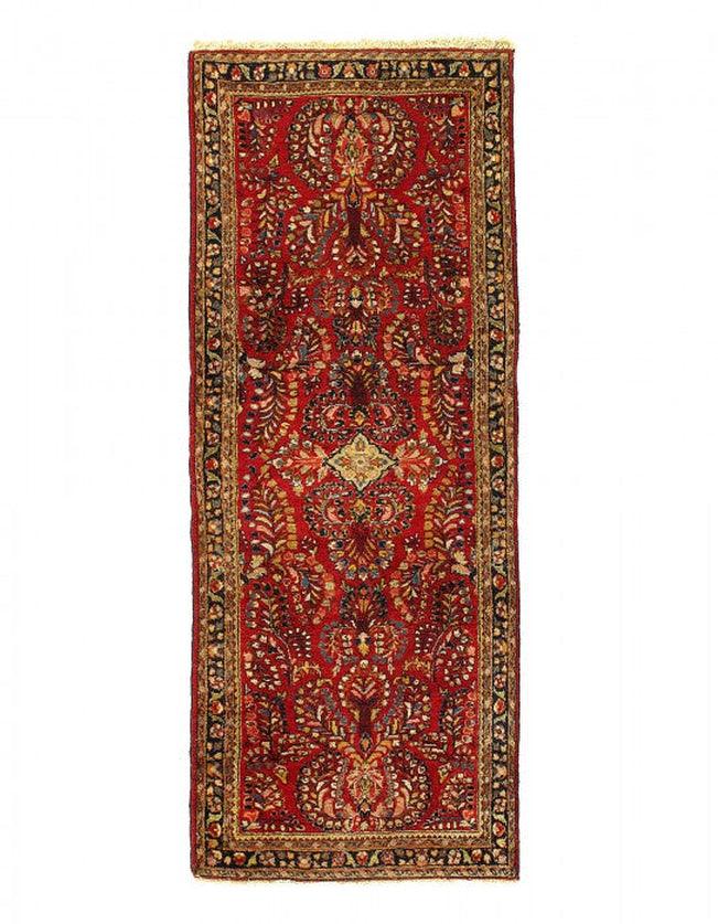 Canvello 1920s Silkroad Hand Knotted Antique Sarouk Rug - 2'5'' X 6'3'' - Canvello