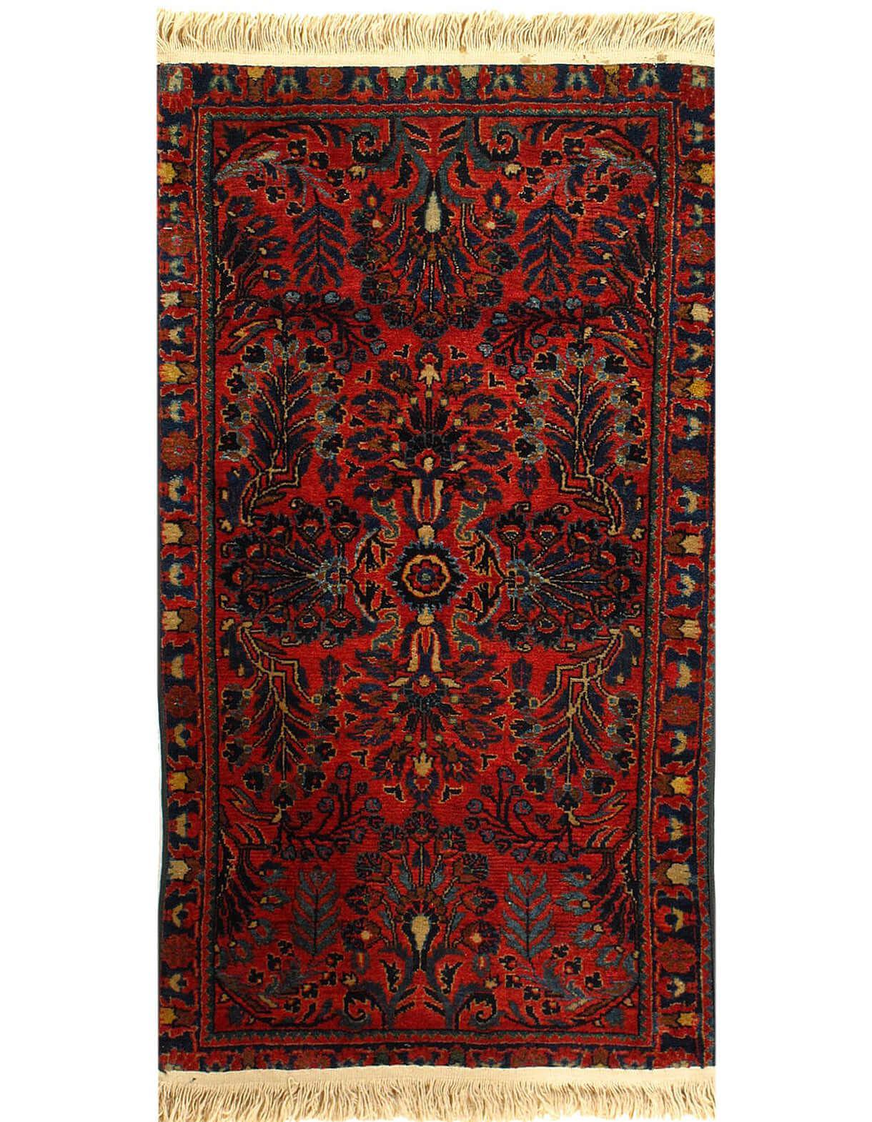 Persian Vintage Rug | 1920s Persian Sarouk Red Vintage Rug | Canvello