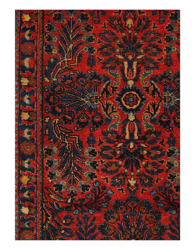 Persian Vintage Rug | 1920s Persian Sarouk Red Vintage Rug | Canvello