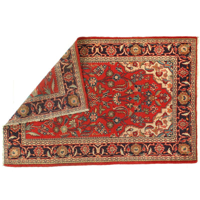 Canvello 1920s Vintage Silkroad Mahal Rug - 4'3" x 6'5" - Canvello